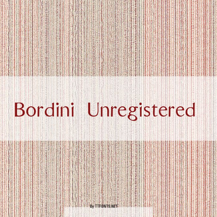 Bordini (Unregistered) example